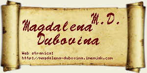 Magdalena Dubovina vizit kartica